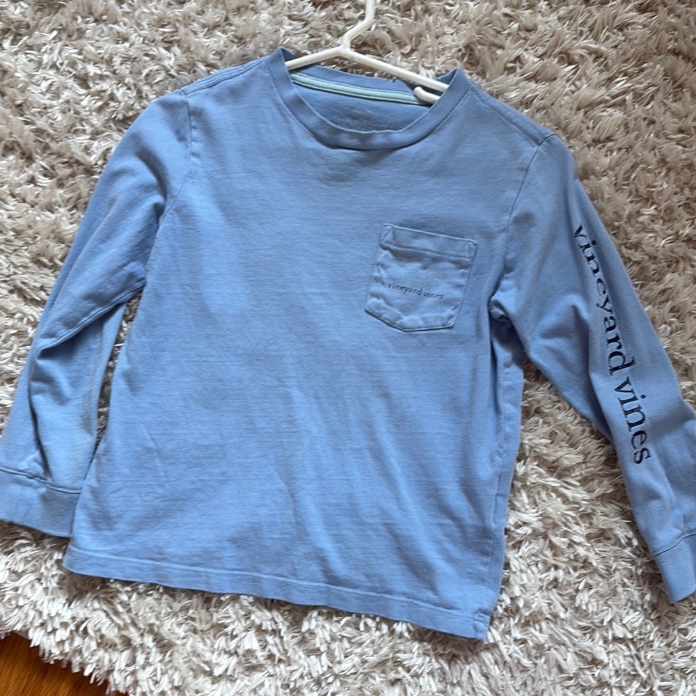 Vineyard Vines Kids Blue Long Sleeve Shirt